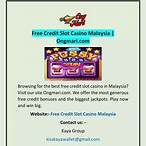 slot malaysia free credit